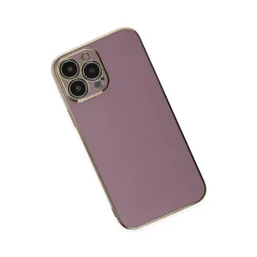 İphone 14 Pro Max Kılıf Volet Silikon - Mor