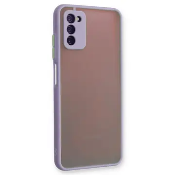 Samsung Galaxy A03s Kılıf Montreal Silikon Kapak - Mor