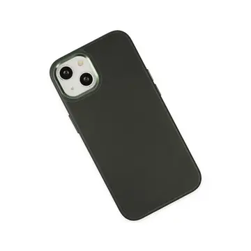 İphone 14 Plus Kılıf Asya Deri Silikon - Koyu Yeşil