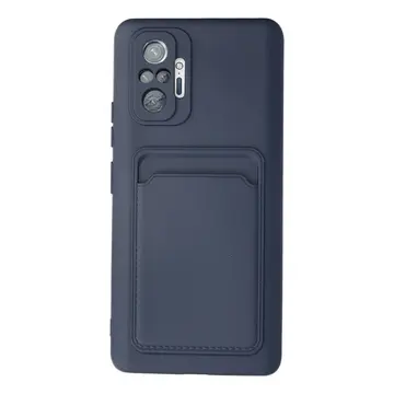 Xiaomi Redmi Note 10 Pro Kılıf Kelvin Kartvizitli Silikon - Lacivert