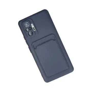Xiaomi Redmi Note 10 Pro Kılıf Kelvin Kartvizitli Silikon - Lacivert