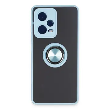 Xiaomi Redmi Note 12 5g Kılıf Montreal Yüzüklü Silikon Kapak - Buz Mavi