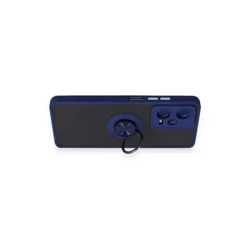 Xiaomi Redmi Note 12 5g Kılıf Montreal Yüzüklü Silikon Kapak - Lacivert