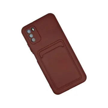 Xiaomi Pocophone M3 Kılıf Kelvin Kartvizitli Silikon - Bordo