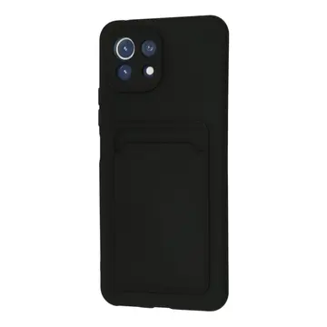 Xiaomi Mi 11 Kılıf Kelvin Kartvizitli Silikon - Siyah