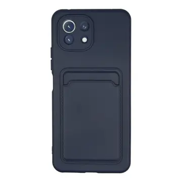 Xiaomi Mi 11 Kılıf Kelvin Kartvizitli Silikon - Lacivert