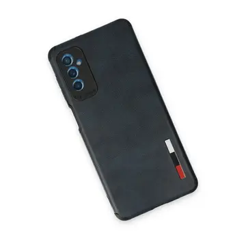 Samsung Galaxy M52 5g Kılıf Loop Deri Silikon - Lacivert