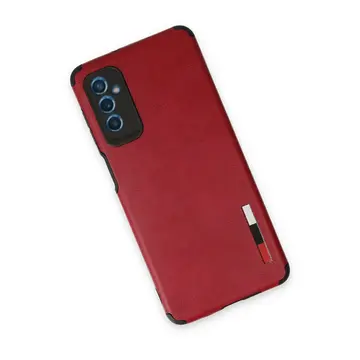 Samsung Galaxy M52 5g Kılıf Loop Deri Silikon - Kırmızı