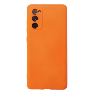 Samsung Galaxy S20 Fe Kılıf Nano İçi Kadife Silikon - Turuncu
