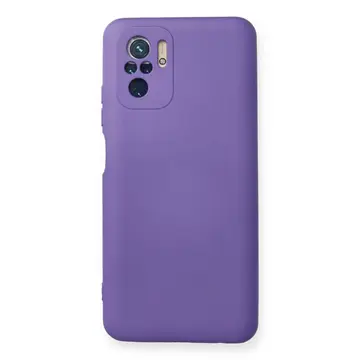 Xiaomi Redmi Note 10 Kılıf Nano İçi Kadife Silikon - Mor