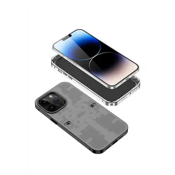 İphone 14 Pro Kılıf Mekanik Bumper Kapak - Yeşil