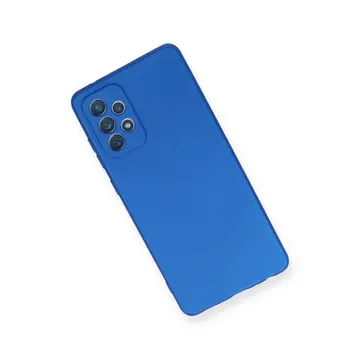 Samsung Galaxy A72 Kılıf First Silikon - Mavi