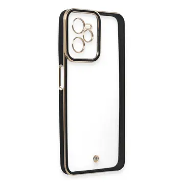 Realme C35 Kılıf Liva Lens Silikon - Siyah