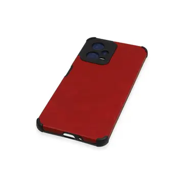 Xiaomi Redmi Note 12 5g Kılıf Loop Deri Silikon - Kırmızı