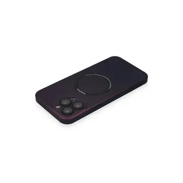 İphone 14 Pro Kılıf Jack Magneticsafe Lens Silikon - Mürdüm