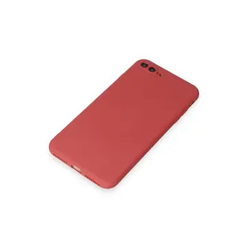 İphone 7 Plus Kılıf First Silikon - Kiremit