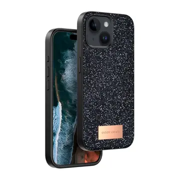Onegif  İphone 14 Bright Simli Kapak - Siyah