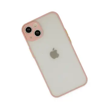 İphone 14 Kılıf Montreal Silikon Kapak - Pembe