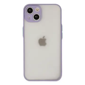 İphone 14 Kılıf Montreal Silikon Kapak - Mor