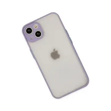 İphone 14 Kılıf Montreal Silikon Kapak - Mor