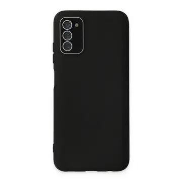Samsung Galaxy A03s Kılıf Lansman Glass Kapak - Siyah