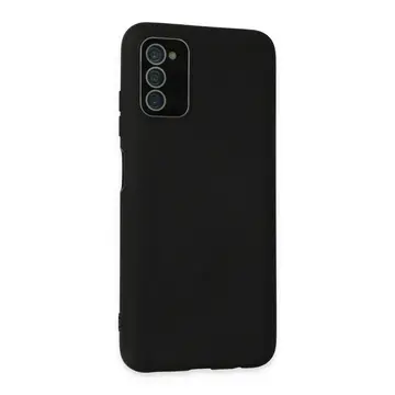 Samsung Galaxy A03s Kılıf Lansman Glass Kapak - Siyah