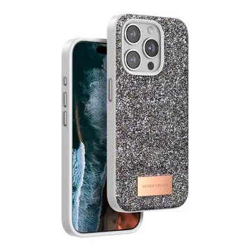Onegif  İphone 14 Pro Bright Simli Kapak - Gümüş