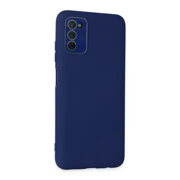 Samsung Galaxy A03s Kılıf Lansman Glass Kapak - Sky Blue