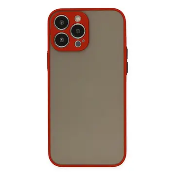 İphone 14 Pro Kılıf Montreal Silikon Kapak - Kırmızı