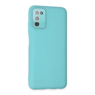 Samsung Galaxy A03s Kılıf Lansman Glass Kapak - Turkuaz