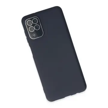Samsung Galaxy A22 Kılıf Lansman Glass Kapak - Lacivert