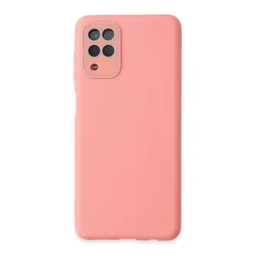 Samsung Galaxy A22 Kılıf Lansman Glass Kapak - Pembe