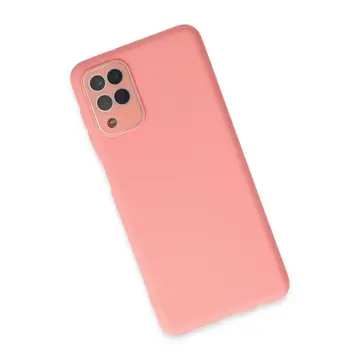 Samsung Galaxy A22 Kılıf Lansman Glass Kapak - Pembe