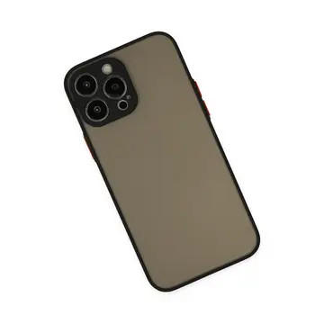 İphone 14 Pro Max Kılıf Montreal Silikon Kapak - Siyah