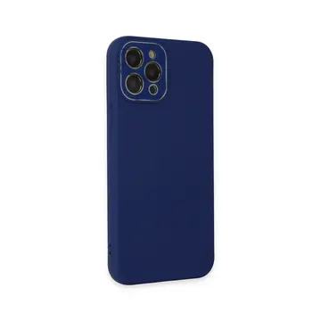 İphone 12 Pro Kılıf Lansman Glass Kapak - Sky Blue