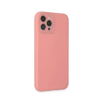İphone 12 Pro Kılıf Lansman Glass Kapak - Pembe