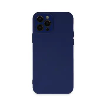 İphone 12 Pro Max Kılıf Lansman Glass Kapak - Sky Blue