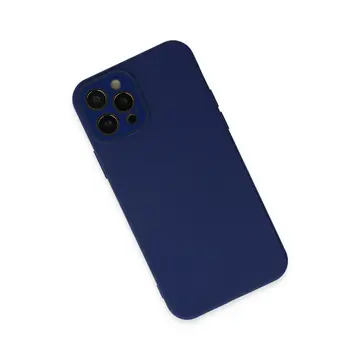 İphone 12 Pro Max Kılıf Lansman Glass Kapak - Sky Blue