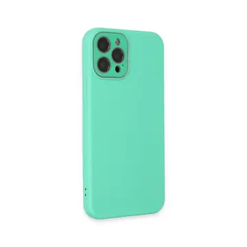 İphone 12 Pro Max Kılıf Lansman Glass Kapak - Turkuaz