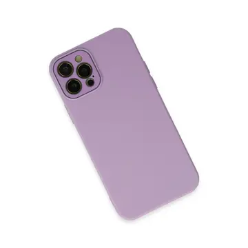 İphone 12 Pro Max Kılıf Lansman Glass Kapak - Lila