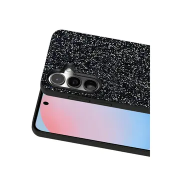 Onegif Samsung Galaxy S24 Bright Simli Kapak - Siyah