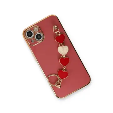 İphone 14 Kılıf Esila Silikon - Kırmızı