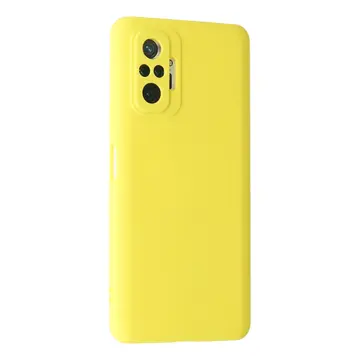 Xiaomi Redmi Note 10 Pro Kılıf Nano İçi Kadife Silikon - Sarı