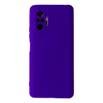 Xiaomi Redmi Note 10 Pro Kılıf Nano İçi Kadife Silikon - Mor