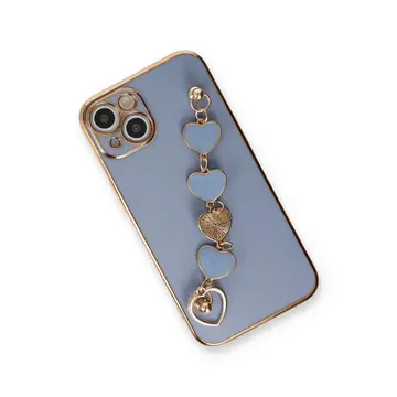 İphone 14 Plus Kılıf Esila Silikon - Gri