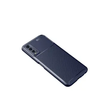 Vivo Y11s Kılıf Auto Focus Karbon Kapak - Lacivert