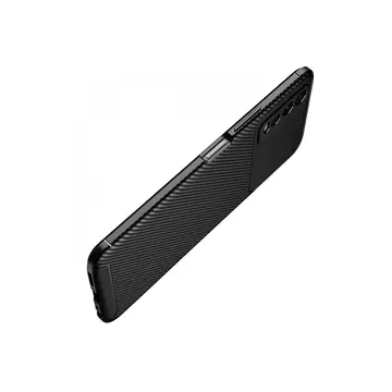 Vivo Y11s Kılıf Auto Focus Karbon Kapak - Kahverengi