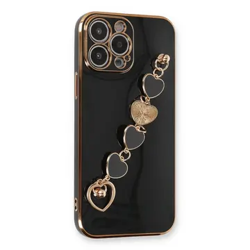 İphone 14 Pro Max Kılıf Esila Silikon - Siyah