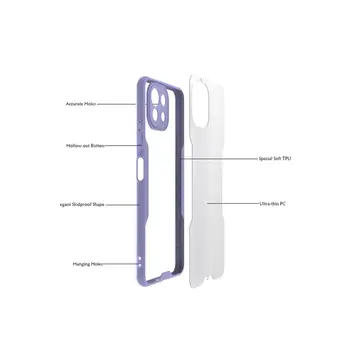 Xiaomi Mi 11 Lite Kılıf Platin Silikon - Siyah