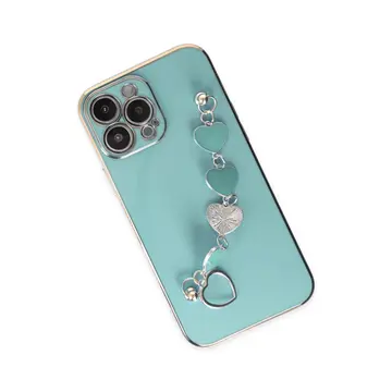 İphone 14 Pro Max Kılıf Esila Silikon - Su Yeşili